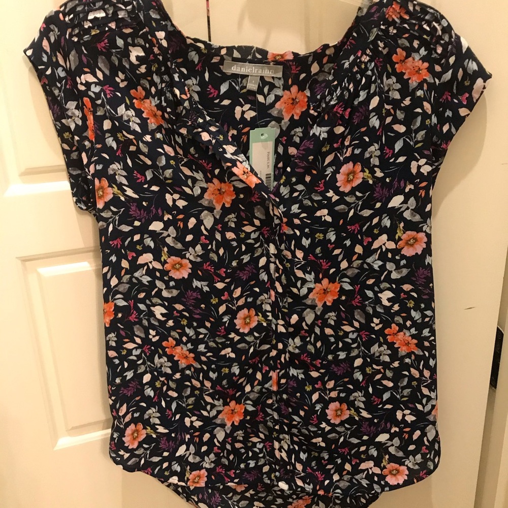 Daniel Rainn Bernal Split Neck Blouse